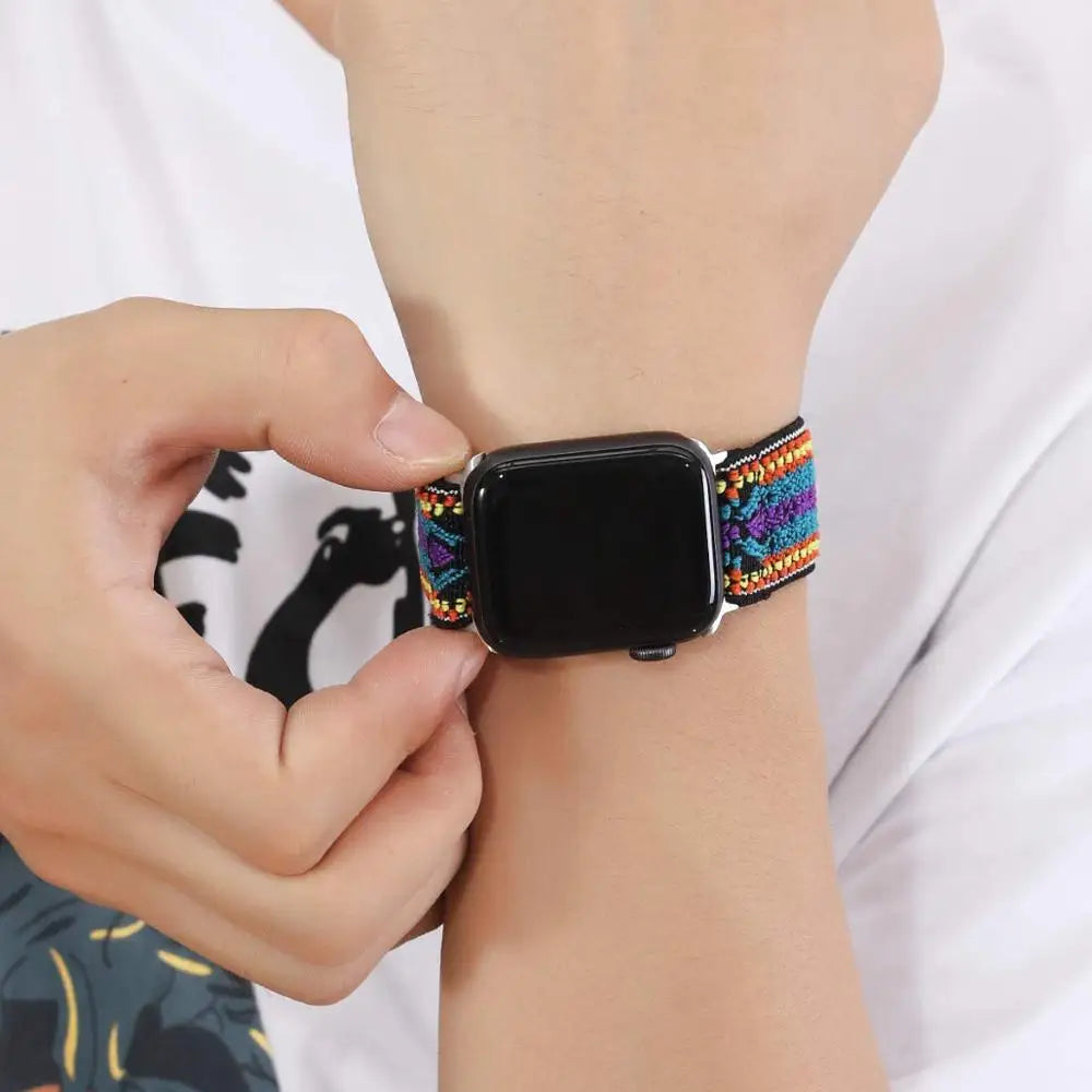 Stretchy Nylon Strap for Apple watch band