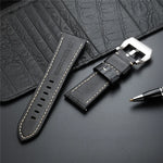 Premium Leather Watch Straps with Stainless Steel Buckle