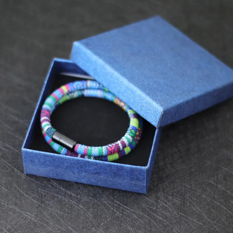 Bohemian Double-Layer Rope Bracelet for Men and Women