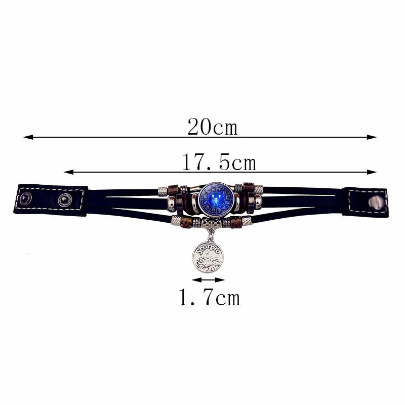 12 Zodiac Signs Constellation Charm Bracelet