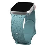 Engraved Silicone Strap for Apple Watch – Leopard Patterns