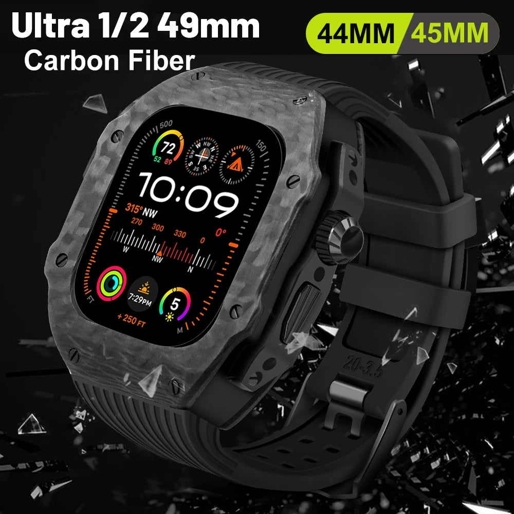 Luxury Carbon Fibre Modification Kit for Apple Watch