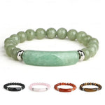 Fashion Natural Stone Crystal and Gemstone Beaded Bracelet