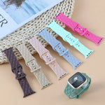 Patterned Silicone strap For Apple Watch Band