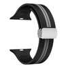 Black Grey - Silver Buckle / 38mm 40mm 41mm