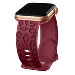Engraved Silicone Strap for Apple Watch – Leopard Patterns