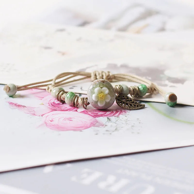 Handmade Boho Gypsy Hippie Leather Bracelet