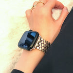Honeycomb Stainless Steel Metal Bracelet Band for Apple Smart Watch