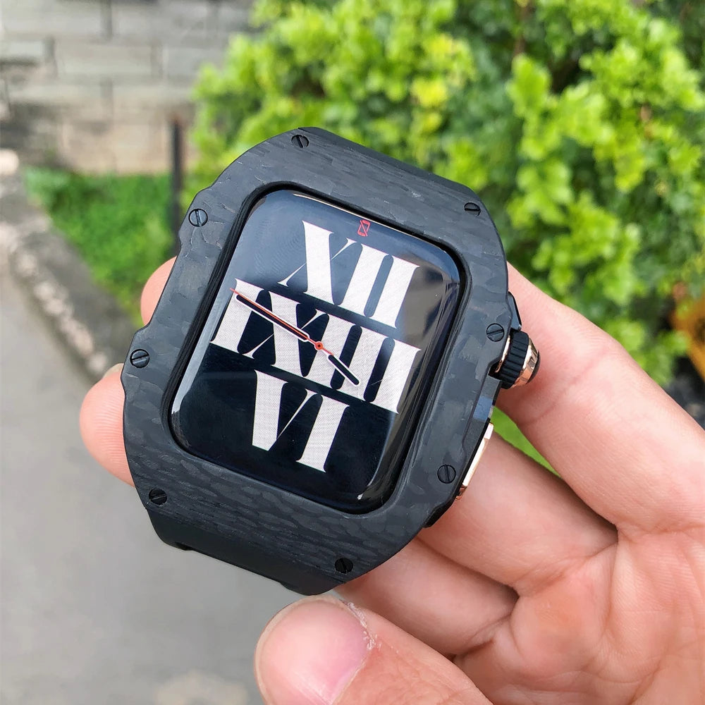 Luxury Carbon Fibre Modification Kit for Apple Watch