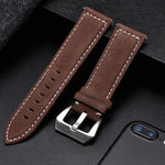 Vintage Matte Genuine Leather Watch Strap