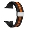 Black Orange - Silver Buckle / 38mm 40mm 41mm