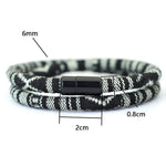 Bohemian Double-Layer Rope Bracelet for Men and Women