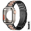 Black Rose Gold Strap +Silver Case / 41mm