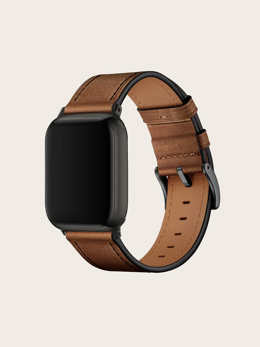 Adjustable Retro Style Leather strap with Buckle for Apple Watch