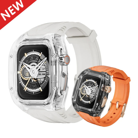 Luxury Modification Kit with PC Case and TPU Strap for Apple Watch