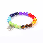 Natural Stone Solar System Bracelet