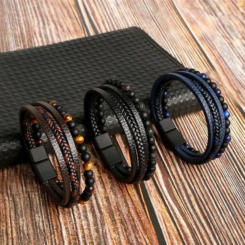 Fashion Classic Multi-Layer Leather Bracelet