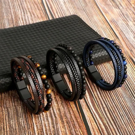 Fashion Classic Multi-Layer Leather Bracelet