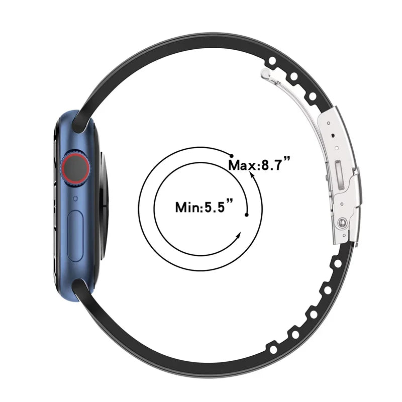 Soft Silicone Strap For Apple Watch Band