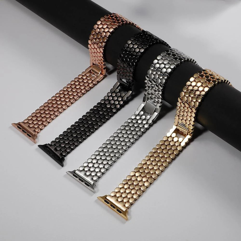 Women Stainless Steel Strap For Apple Watch Ultra 49mm 38mm 42 40 44mm Metal Band For iWatch 6 5 4 se 8 7 41 45 Luxury Bracelet