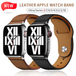 Business Real Leather Strap For Apple Watch Band