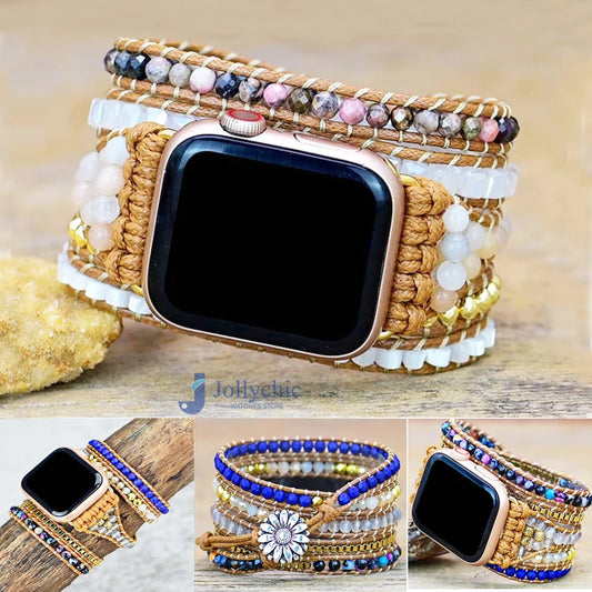 Handmade Braided Bohemia Jewellery band for Apple Watch