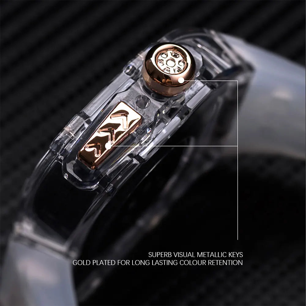 Luxury Glacier Case and Silicone Band Modification Kit for Apple Watch