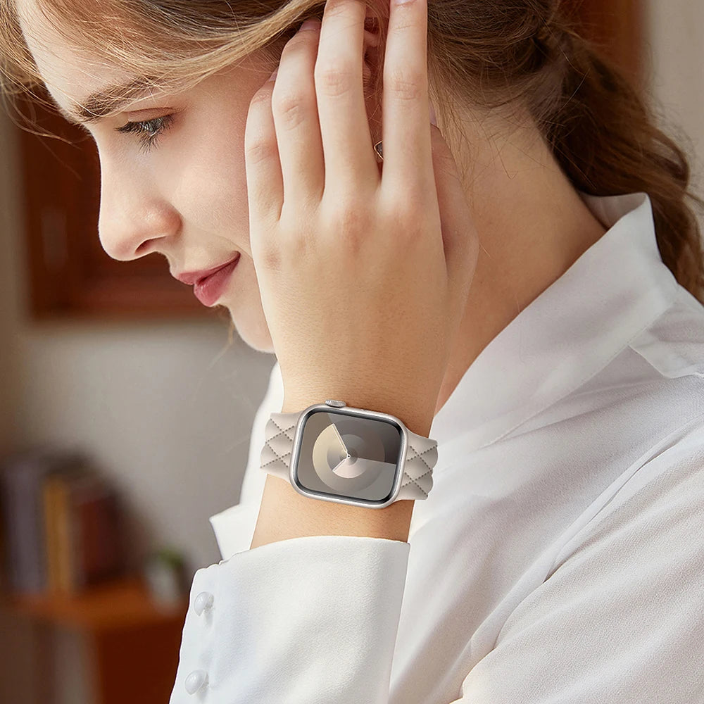 Patterned Silicone strap For Apple Watch Band