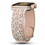 Engraved Silicone Strap for Apple Watch – Leopard Patterns