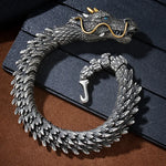 Dragon Vintage Retro Style Three-dimensional Metal Bracelet
