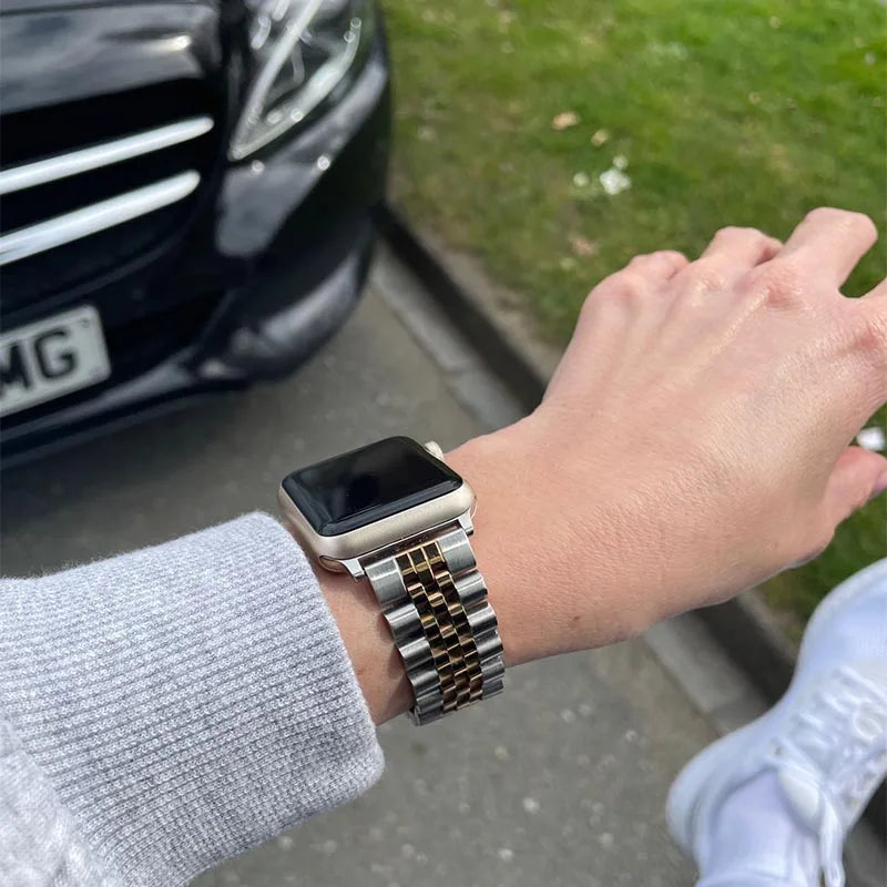 Steel Strap Bracelet Band for Apple Watch
