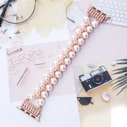Pearl Watch Chain is Suitable for Apple Watch