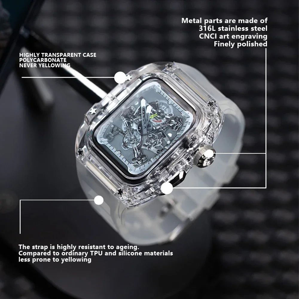 Glacier Case for Apple Watch - Transparent Modification Kit