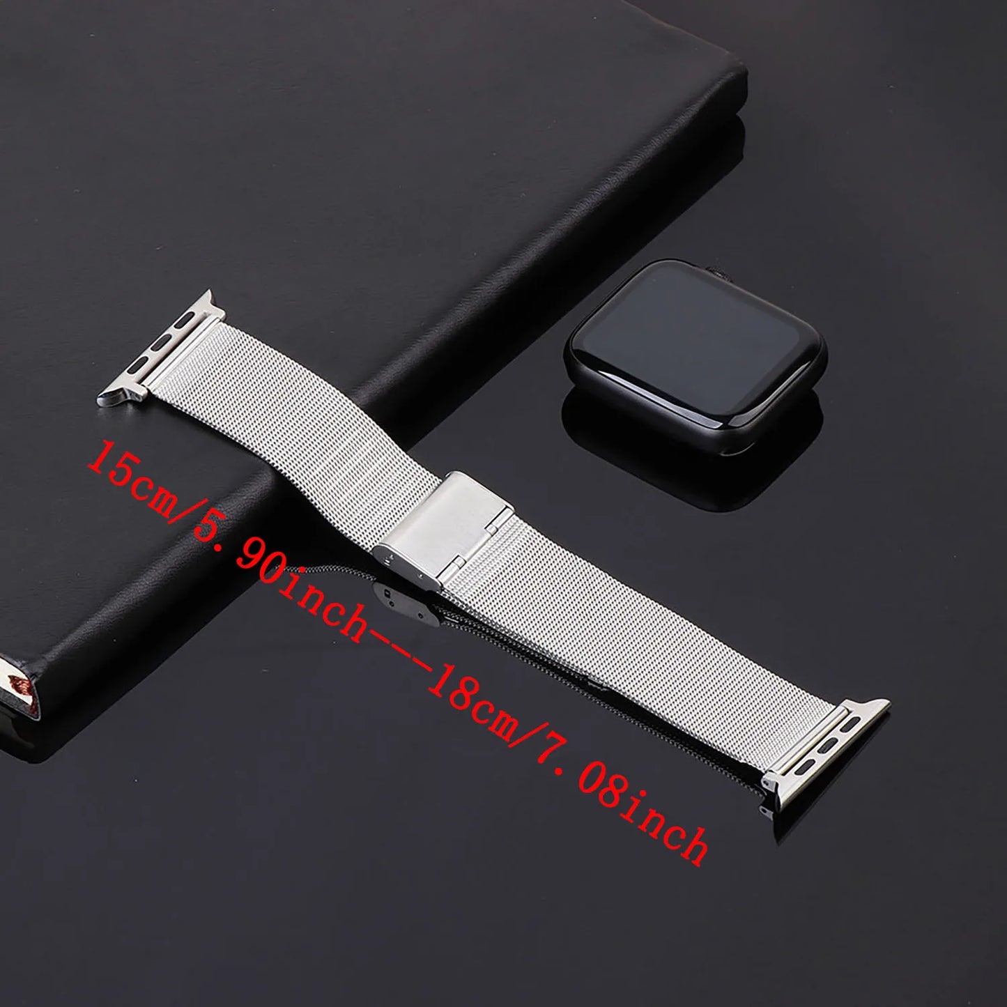 Stainless Steel Milanese Strap For Apple Watch Band