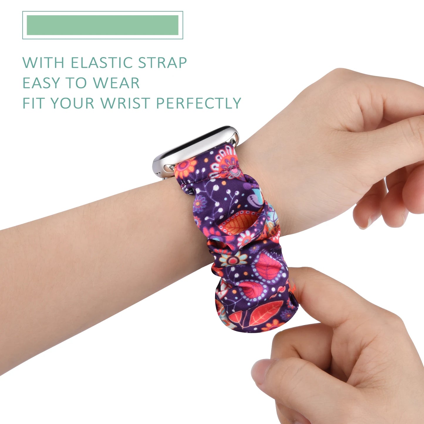 Elastic Scrunchie Strap For Apple Watch