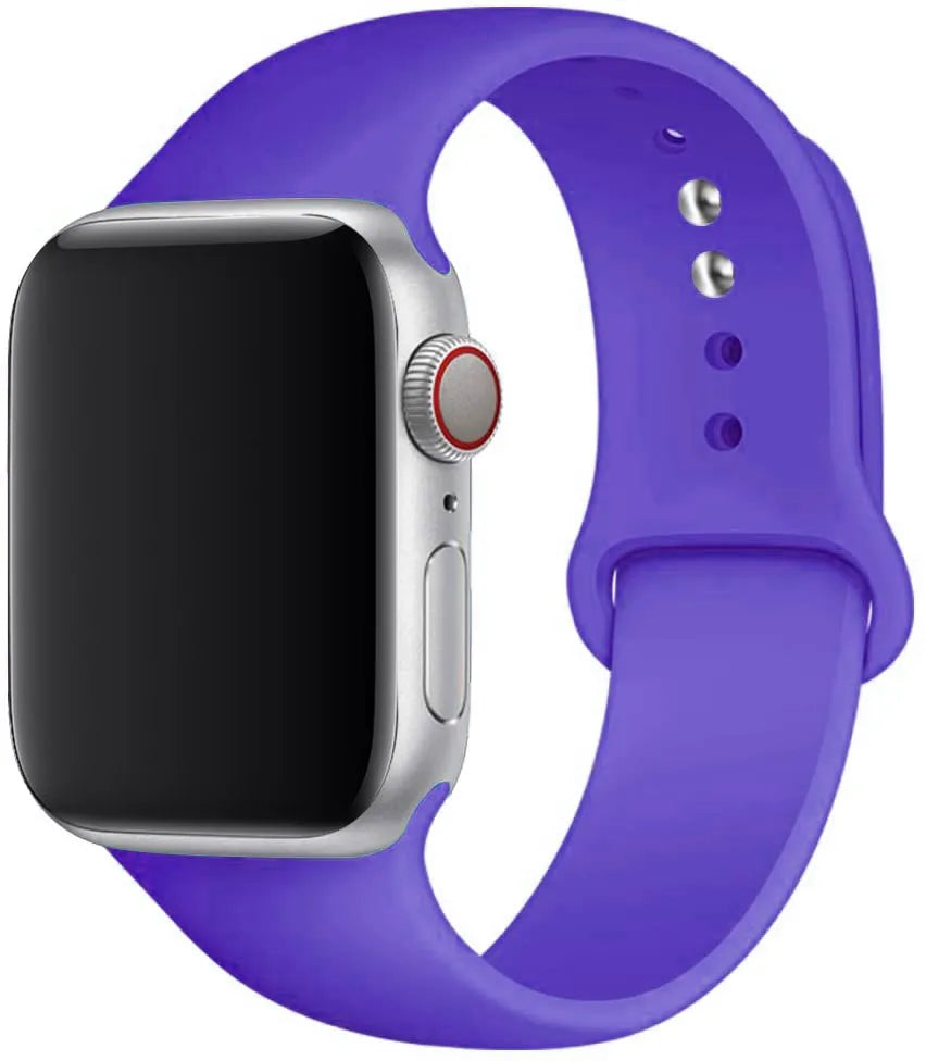 Replacement Silicone Rubber band strap For Apple Watch