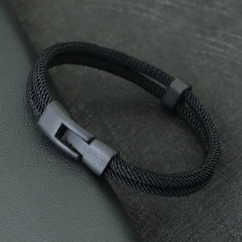 Fashion Men's Double Layer Thread Bracelet
