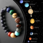 Natural Stone Solar System Bracelet