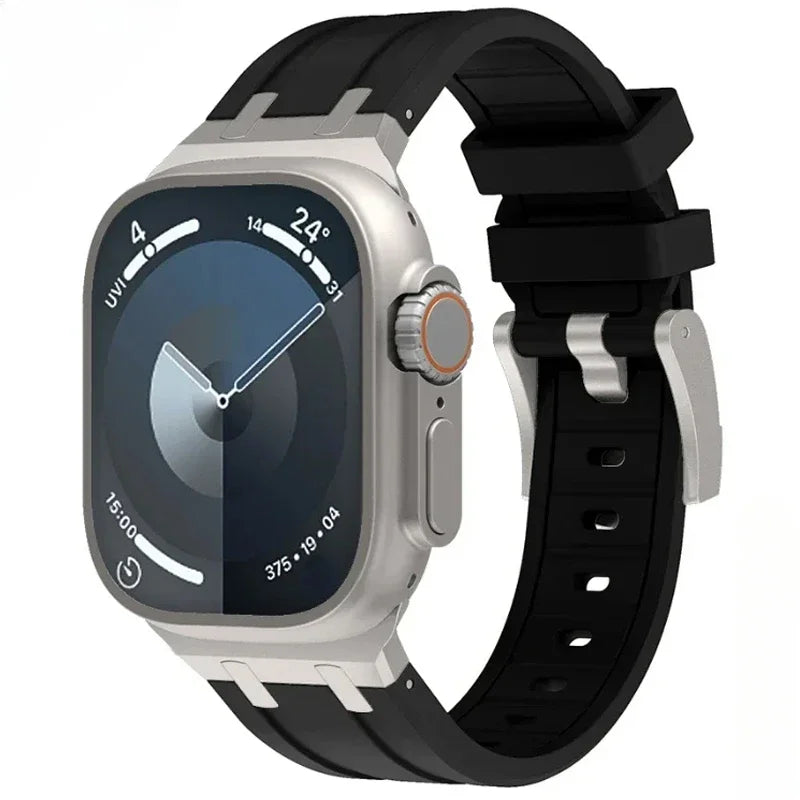 Titanium Colour Silicone Strap for Apple Watch