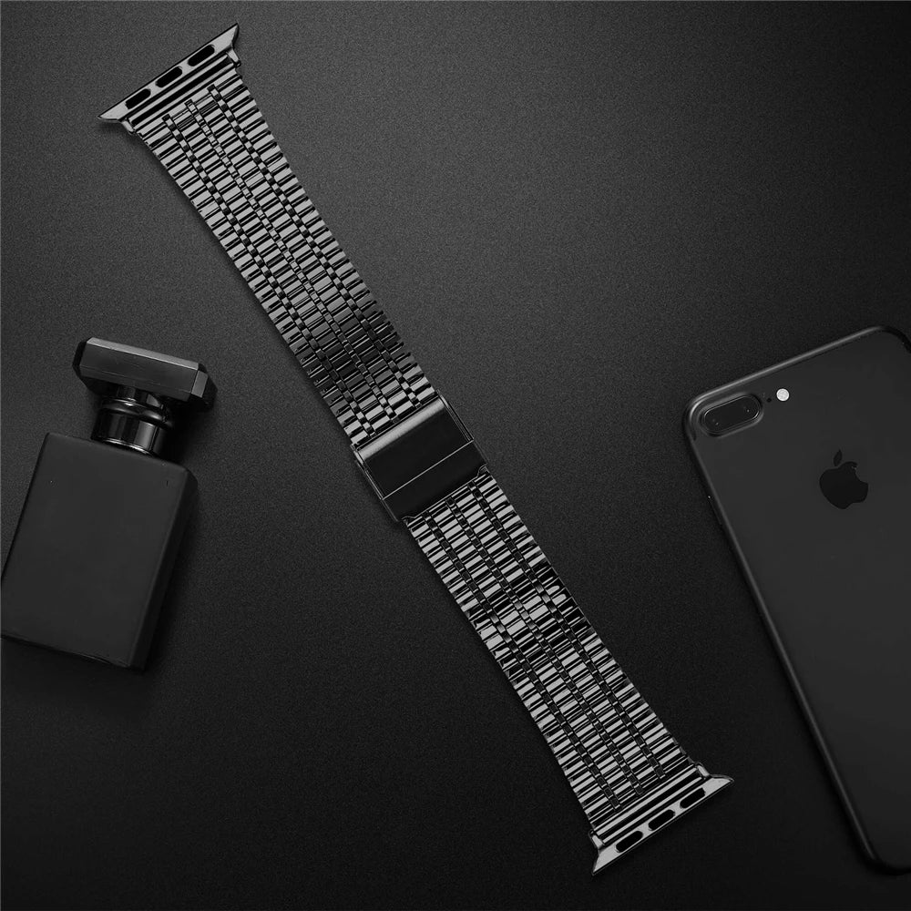 Adjustable Stainless Steel Bracelet strap for Apple iWatch