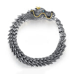 Dragon Vintage Retro Style Three-dimensional Metal Bracelet