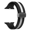 Black White - Black Buckle / 38mm 40mm 41mm