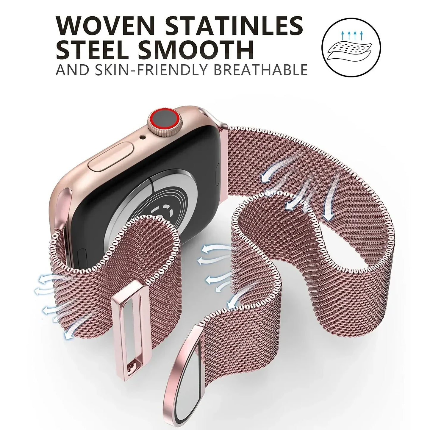 Metal Milanese Loop Strap for Apple Watch