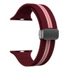 Wine Red Pink - Black Buckle / 38mm 40mm 41mm