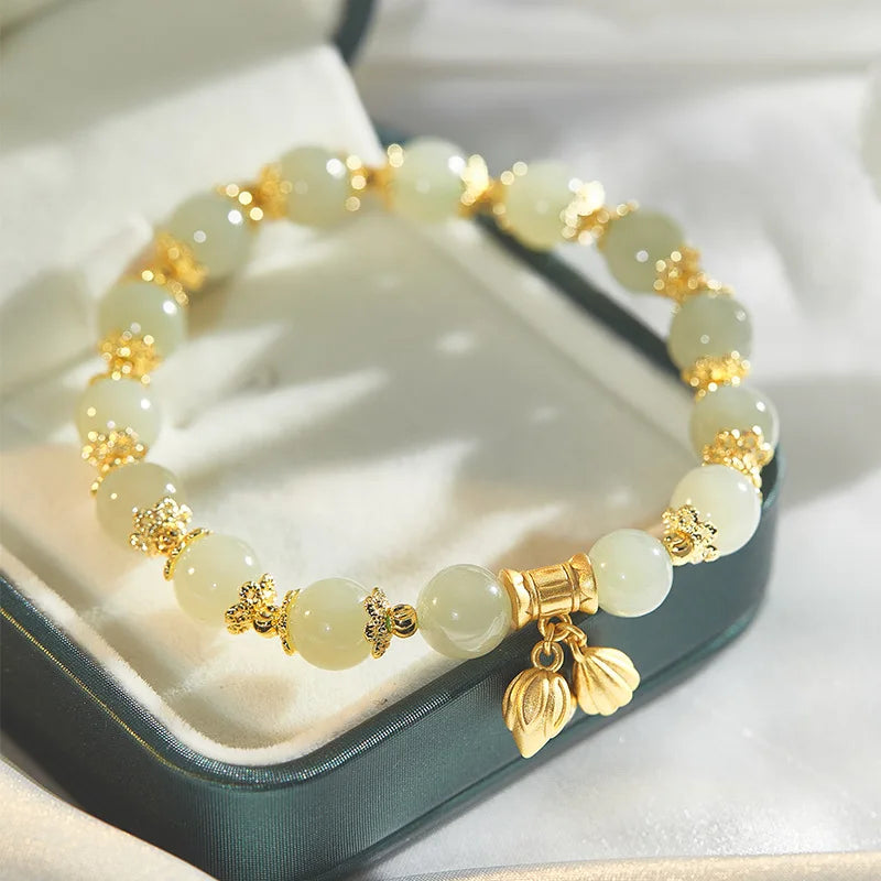 Natural Hotan Jade Vintage Bracelet