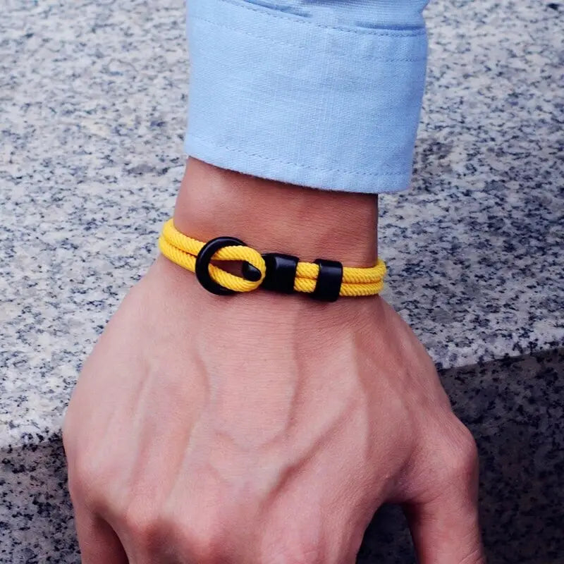 Outdoor Camping Double-Layer Paracord Bracelet for Men