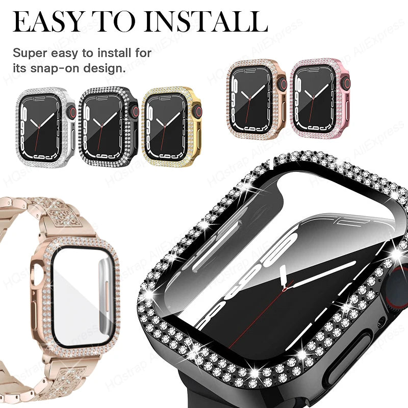 Bling Stainless Steel Bracelet Strap for Apple Watch