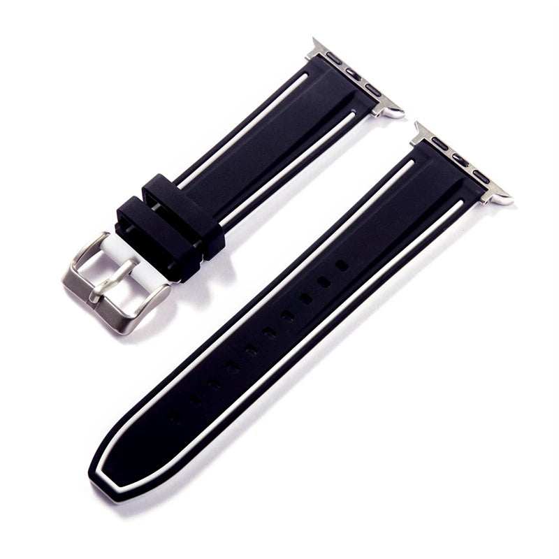 Silicone Watchband with Pin Buckle for Apple Watch