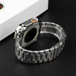 Elegant Stainless Steel Band with TPU Case for Apple Watch
