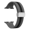 Grey Black - Silver Buckle / 38mm 40mm 41mm